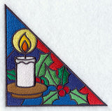 Stained Glass Christmas Candles Corner