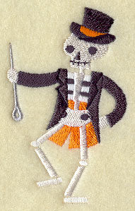 Stitchin' Skele in Top Hat