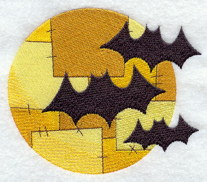 Bats and Patchwork Moon