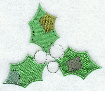 Button-Down Christmas Holly (Add Buttons)