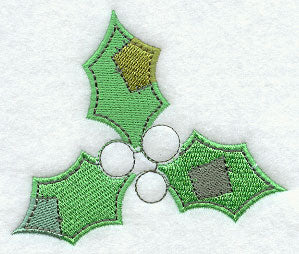 Button-Down Christmas Holly (Add Buttons)