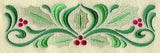 Ornate Christmas Holly Border