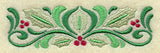 Ornate Christmas Holly Border