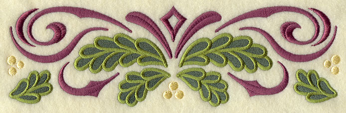 Ornate Christmas Pine Border