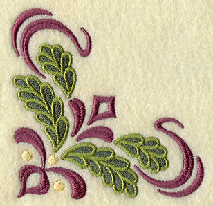 Ornate Christmas Pine Corner