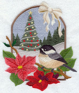 Country Christmas - Chickadee and Christmas Tree