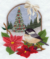 Country Christmas - Chickadee and Christmas Tree
