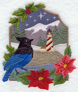 Country Christmas - Steller's Jay and Lighthouse