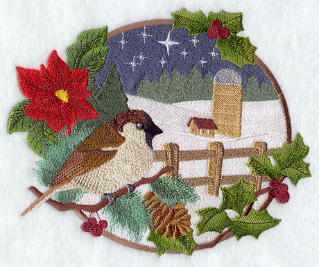 Country Christmas - Sparrow and Silo
