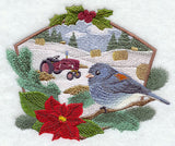 Country Christmas - Junco and Tractor