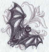 Bat with Baroque Background