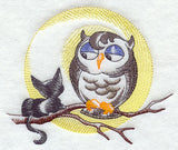 Halloween Kitten with Owl