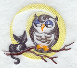Halloween Kitten with Owl