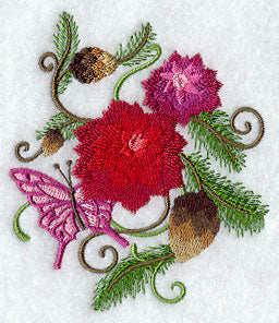 Feliz Flutterby Dahlia and Pine