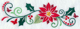 Feliz Flutterby Poinsettia and Holly Border