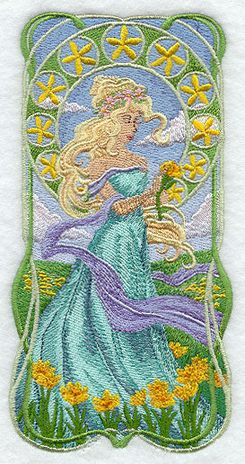 Art Nouveau Spirits of the Season - Spring