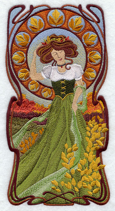 Art Nouveau Spirits of the Season - Autumn