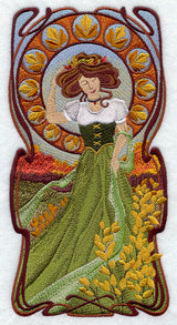 Art Nouveau Spirits of the Season - Autumn