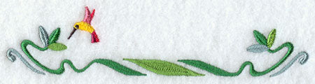 Four Seasons Nouveau Border - Summer Hummingbird