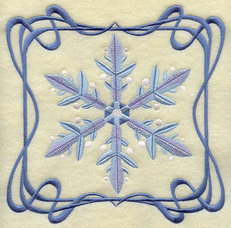 Four Seasons Nouveau Tile - Winter Snowflake