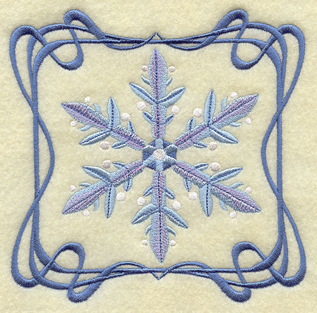 Four Seasons Nouveau Tile - Winter Snowflake