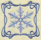 Four Seasons Nouveau Tile - Winter Snowflake