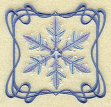 Four Seasons Nouveau Tile - Winter Snowflake