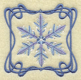 Four Seasons Nouveau Tile - Winter Snowflake
