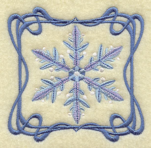Four Seasons Nouveau Tile - Winter Snowflake