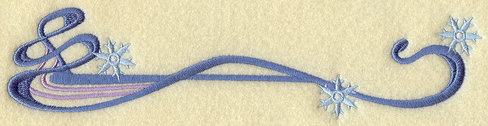 Four Seasons Nouveau Border - Winter Snowflake