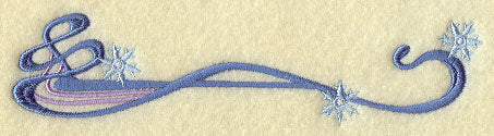 Four Seasons Nouveau Border - Winter Snowflake
