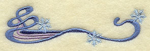 Four Seasons Nouveau Border - Winter Snowflake