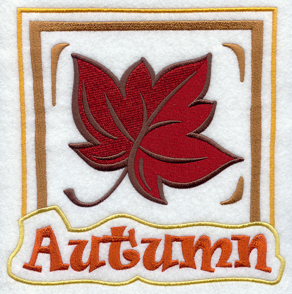 A View of the Seasons - Autumn Leaf