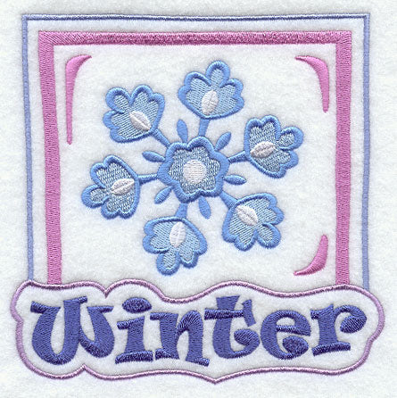 A View of the Seasons - Winter Snowflake