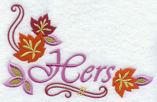 Autumn Leaves and Filigree - Hers