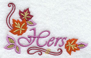 Autumn Leaves and Filigree - Hers