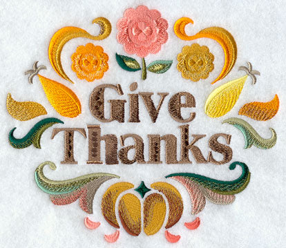 Fall into Color Give Thanks Circle