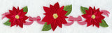 Poinsettia Holiday Border