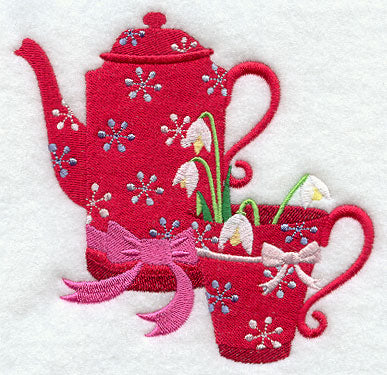 Snowflakes and Flowers Tea Party