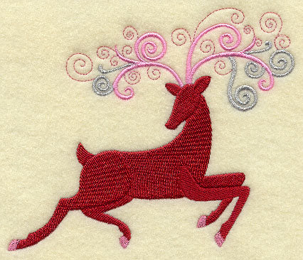 Reindeer with Swirls