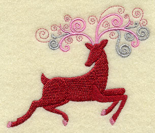 Reindeer with Swirls