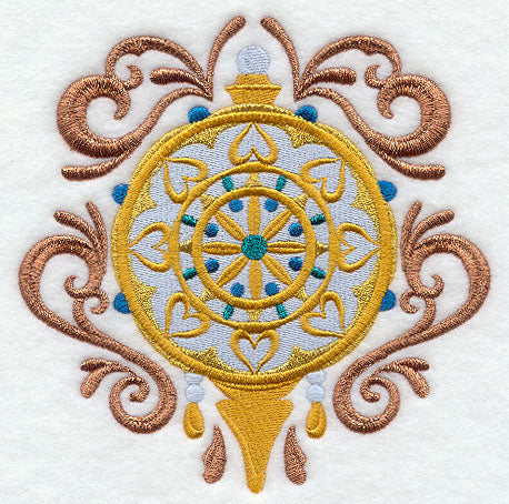 Victorian Shimmer Ornament - Hearts