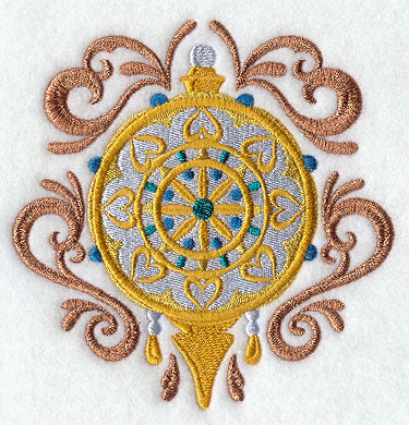 Victorian Shimmer Ornament - Hearts