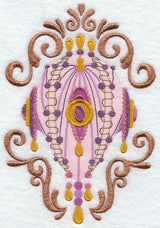 Victorian Shimmer Ornament - Dots