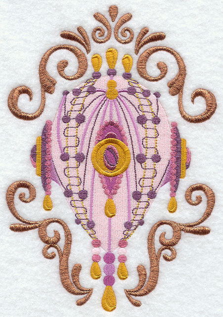 Victorian Shimmer Ornament - Dots