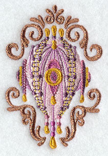 Victorian Shimmer Ornament - Dots