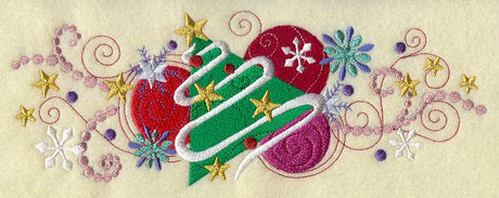 Christmas Tree Glitz Border