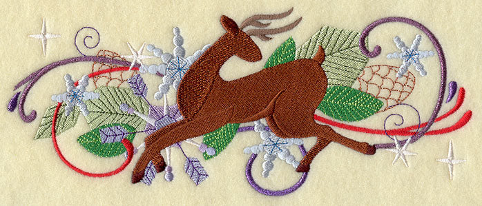 Reindeer Glitz Border