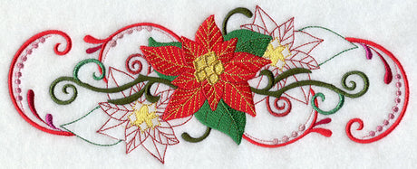 Poinsettia Glitz Border