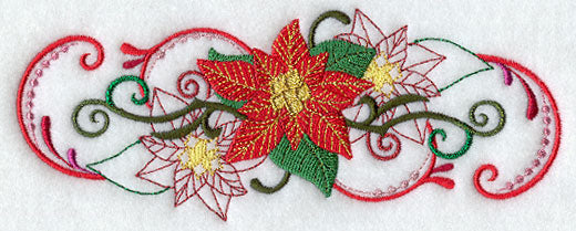 Poinsettia Glitz Border